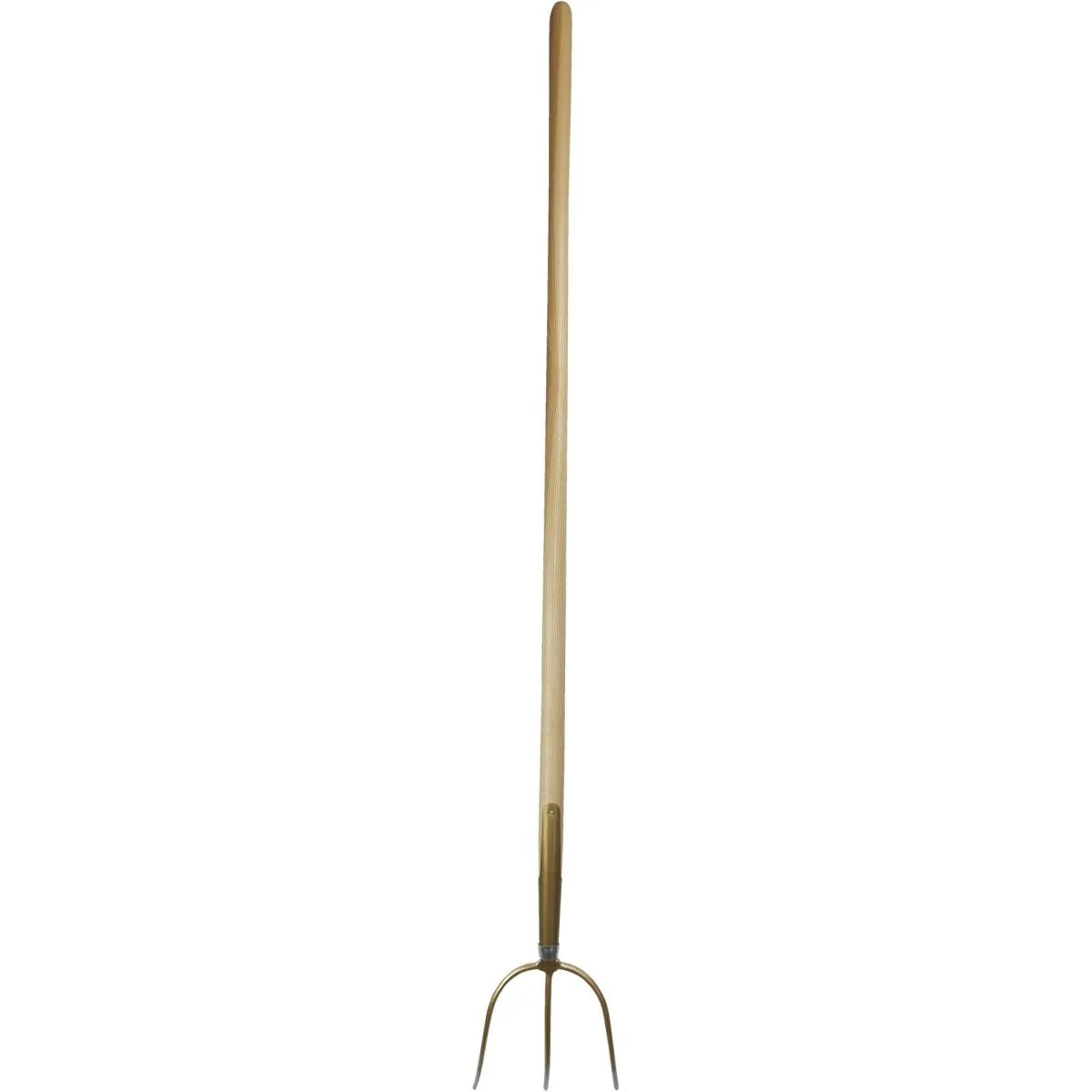 German 3-Tine Hay & Straw Fork with Curved Ash Handle