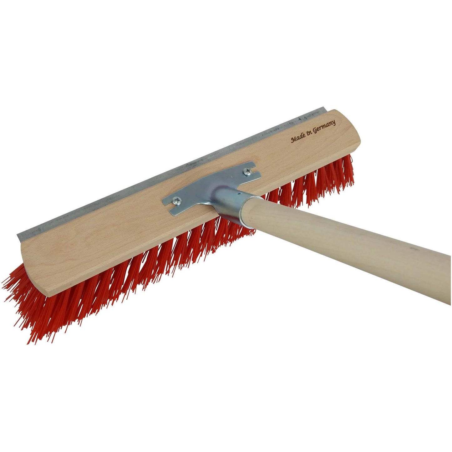 16-inch German Push Broom with Scraper