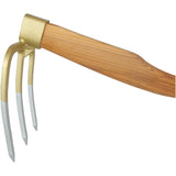 German Weinberg Karst fork hoe with curved handle