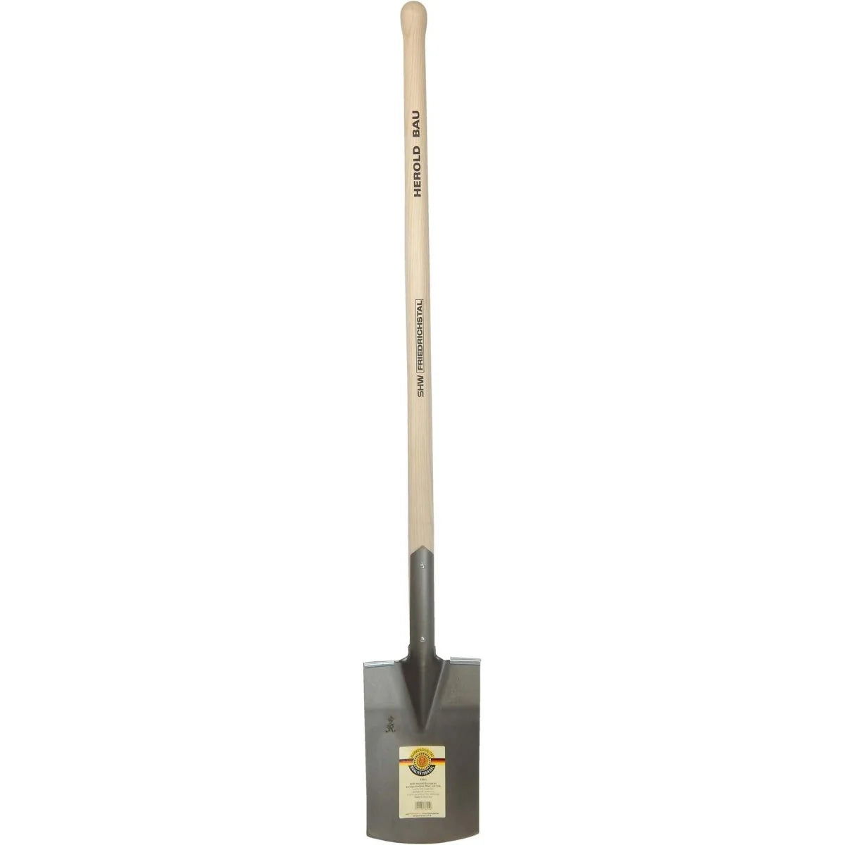 German Carbon Steel Spade 4.7lbs, 10"x 7" with 35" Ash Knob Handle