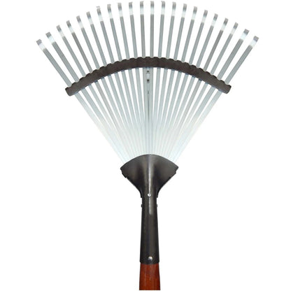 German Adjustable Curved-Edge Lawn Rake