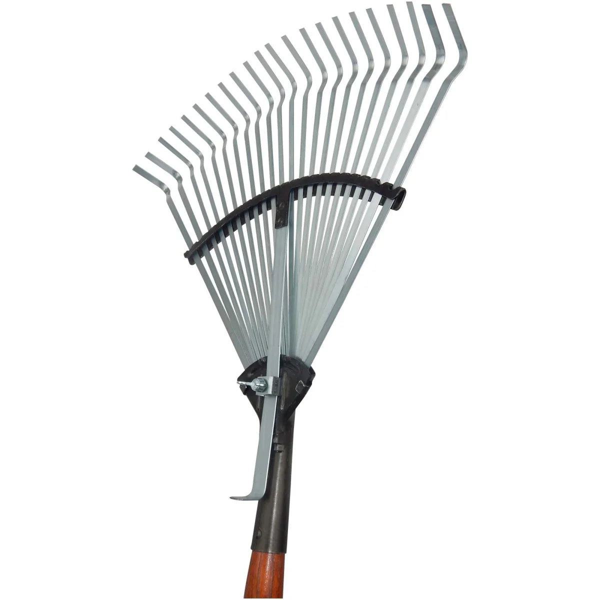 German Adjustable Curved-Edge Lawn Rake