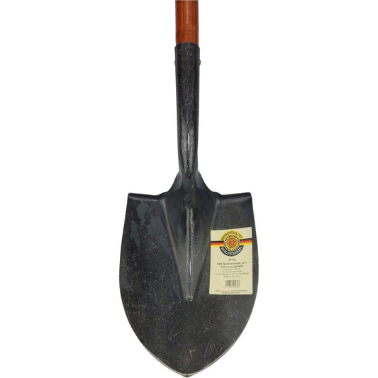 German Spade Shovel – Gr. 1, with black grip and ash handle 120 cm
