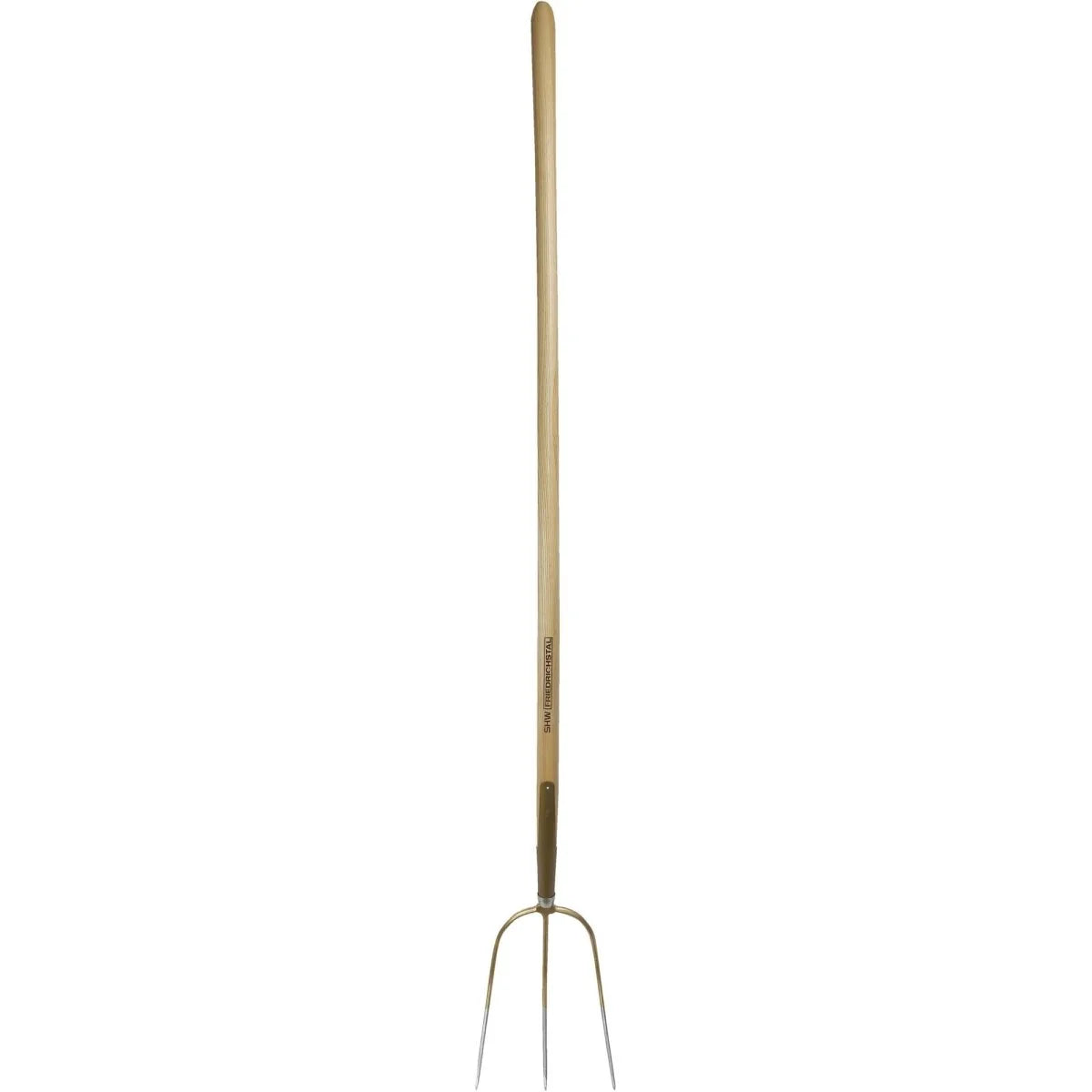 German 3-Tine Hay & Straw Fork with Curved Ash Handle