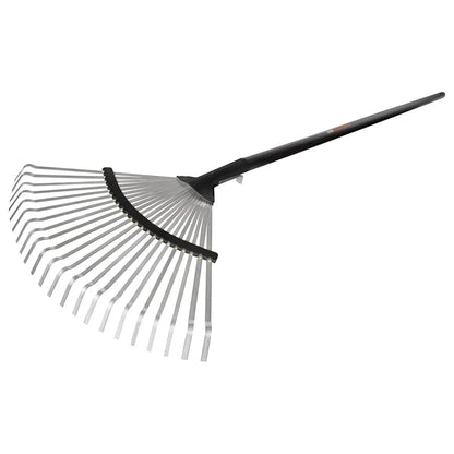 German Adjustable Curved-Edge Lawn Rake