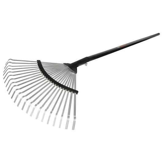 German Adjustable Curved-Edge Lawn Rake