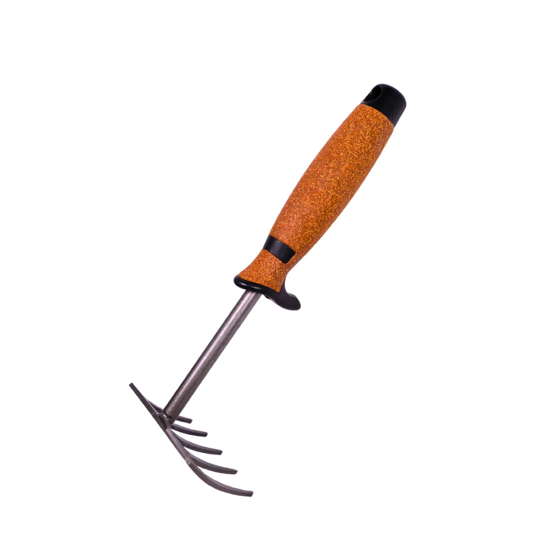 Rex Small Cork-grip Rake with 5 Tines – Germany