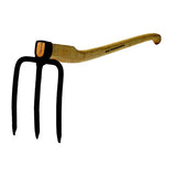 German Weinberg Karst fork hoe with curved handle