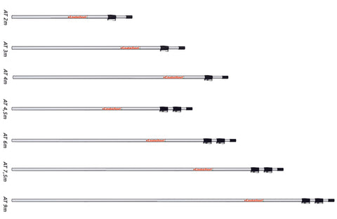 AT 3M Telescopic Pole for Pruners and Saws