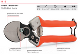 Castellari B12 double-blade pruning shears